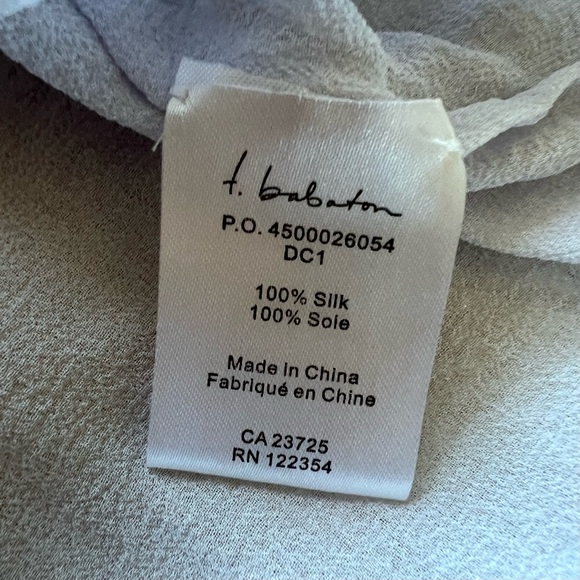 Babaton Ainsley Sleeveless Silk Blouse Medium - Picture 5 of 8